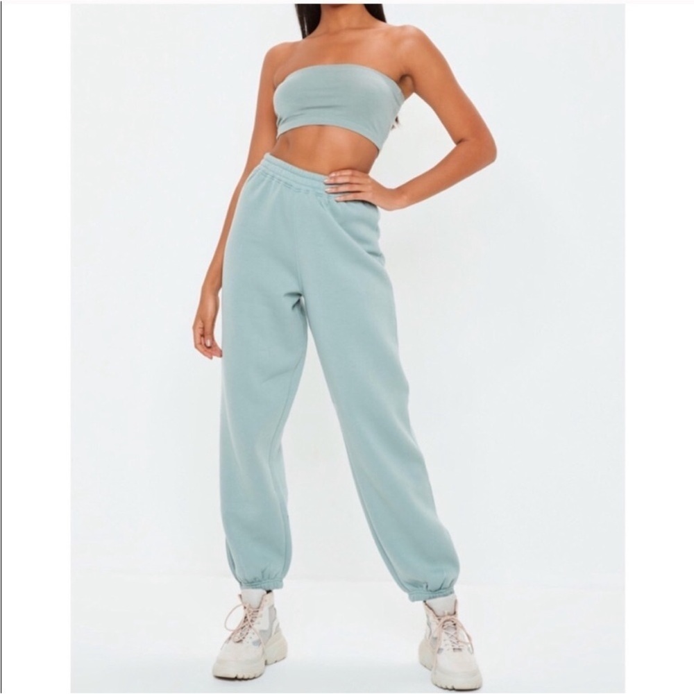 Missguided light blue sweatpants size 6